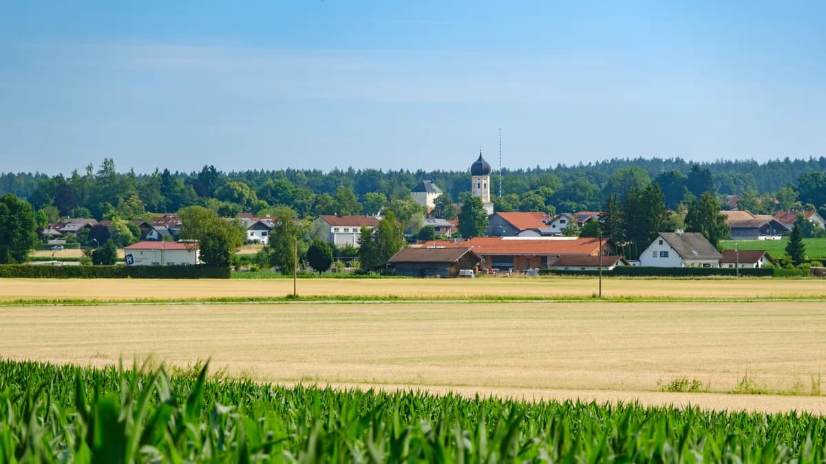 Stadtansicht von Aying